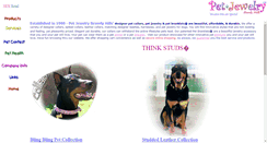 Desktop Screenshot of petjewelry.com