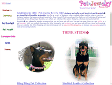 Tablet Screenshot of petjewelry.com
